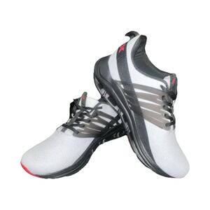 10N20/ RBX EF14337 White Black Red Low Top Men's Athletic Sneakers